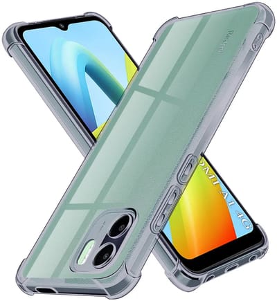 Hoesje geschikt voor Xiaomi Redmi A2 / Redmi A1 - Techsuit Shockproof Silicone Back Cover - Zwart