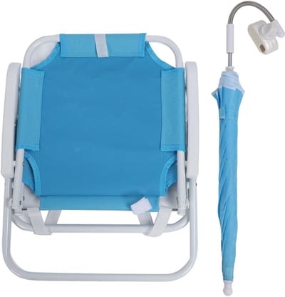 Dailygoods- Strandstoel Opvouwbaar - Strandstoel Kind - Verstelbare Parasol - Lichtgewicht - UV-Bescherming - Eenvoudig te Bedienen - Kinderenstoel