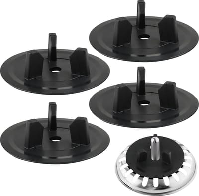 Vervangende Afdichtingen Set - Gootsteen Onderdelen - Lekkages Verhelpen - Duurzaam TPU Rubber - 4 Stuks - Zwart
