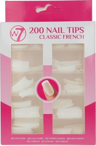 W7 200 Nail Tips - Classic French