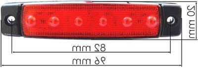 LED Markeringslichten - Zij-Achterlichten Contourlichten - Vrachtwagen Trailer - Universele Pasvorm 24V - 30 Stuks - Rood