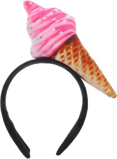 Kleurige Ice Cream Haarband voor Meisjes - Spa, Make-up en Mode Accessoire voor Dames