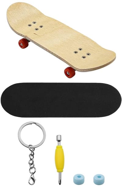 Allecto - Mini-vingerskateboard - Pro-vingerbord - Druk verminderend - Rood - Geschikt voor kinderen - Perfect cadeau voor vrienden en familie