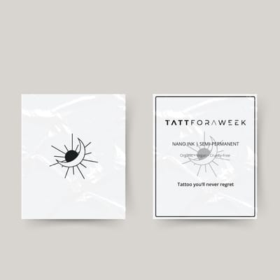 Tijdelijke tattoo maan en zon | Neptattoo volwassenen | Tijdelijke tattoo voor volwassenen | Temporary tattoo | Plaktattoos voor volwassenen | Neptattoos | Probeer zorgeloos een tattoo | tattforaweek