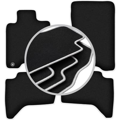 CARLUX-SILVER automatten voor: Mitsubishi L200 IV pick-up (2006-2015)