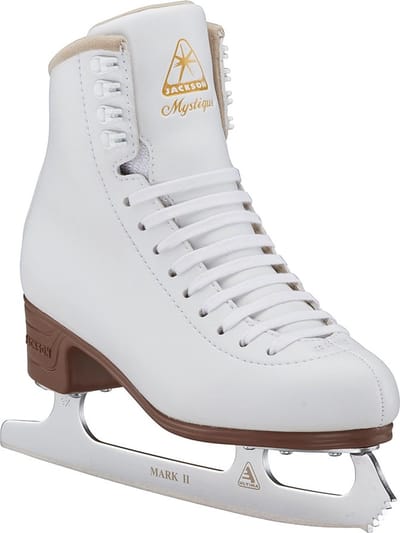 Jackson - Mystique - Kunstschaatsen - Schaatsen Kinderen - Meisjes - Wit - Extra Enkelsteun & RVS IJzer - Maat EU 33