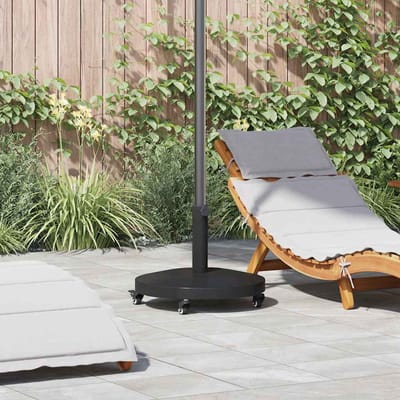vidaXL - Parasolvoet - 24.45 - kg - Zwart - Rond - Verstelbaar
