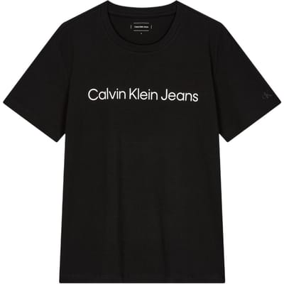 Calvin Klein Jeans T-shirt Confortable Décontracté Col Rond Manches Courtes Homme Hauts Noir J326954-BEH L black