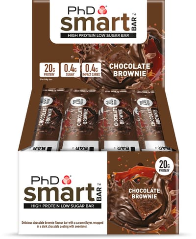 PhD Smart Bar (12x64g) Chocolate Brownie - Repen - Eiwit Repen