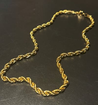 Goudkleurige No-Fade Waterproof Dikke Gedraaide Ketting - 316L RVS