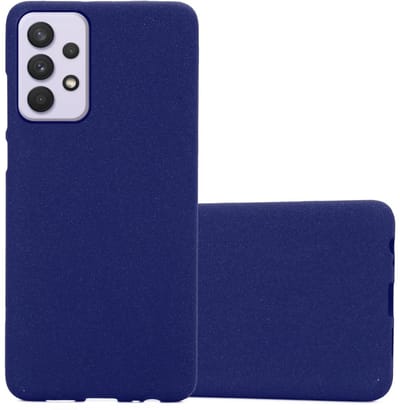 Cadorabo Hoesje geschikt voor Samsung Galaxy A33 5G in FROST DONKER BLAUW - Beschermhoes gemaakt van flexibel TPU silicone Case Cover
