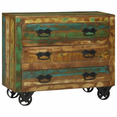 vidaXL - Dressoir - Bruin - 80 - x - 30 - x - 65 - cm - Massief - Gerecycleerd - Hout
