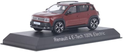 Renault 4 E-Tech Electric 2025 Carmin Rood - Model 1/43 - Norev