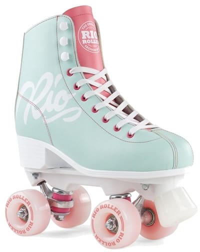 Rio Roller - Script - rolschaatsen, teal/coral, maat 39.5