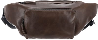LEONHARD HEYDEN Leren schoudertas Porto Crossbag 7816 Graubraun donkerbruin