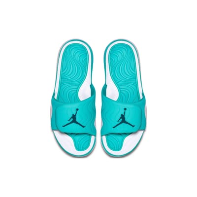 Jordan Hydro 4 Lichtgewicht Comfortabel Duurzaam Schuimzool Antislip Slippers Herensandalen Blauw Wit 705163-405 42.5 blue