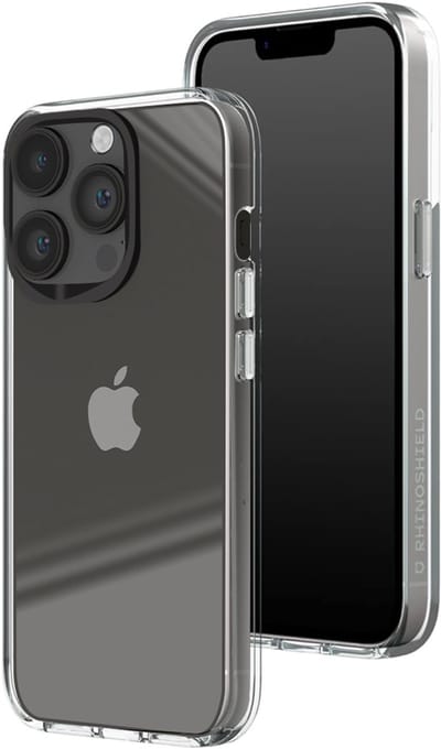 Rhinoshield, Hoesje Geschikt voor iPhone 14 Pro Max Schokbestendig Anti vergeel, Transparant