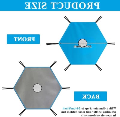 Trampoline Tent met Zonbescherming, Waterdichte Oxford Stof, Geschikt voor 244 cm Trampolines, UV-Bescherming en Speelplezier voor Kinderen