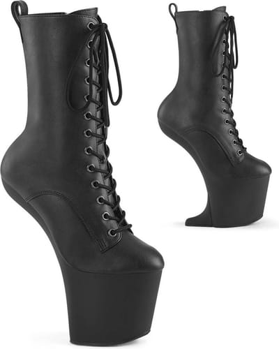 Pleaser - CRAZE-1040 Plateau Laarzen, Paaldans schoenen - US 6 - 36 Shoes - Zwart