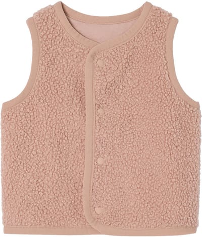Vertbaudet Mouwloos baby vest in imitatiebont