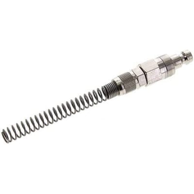 Vernikkeld Messing DN 5 Luchtkoppeling Insteeknippel 4x6 mm Push-On Buigbescherming Double Shut-Off - CLP5-NPS-BN-SV-P-4