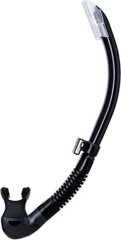 TUSA Platina II Hyperdry – Premium snorkel met Hyperdry-systeem en hypoallergene siliconen mondstuk – Zwart/Zwart – SP-170QB BK