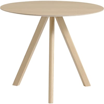 HAY - Copenhague CPH20 tafel - vernis op waterbasis - Ø 90 cm - bruin