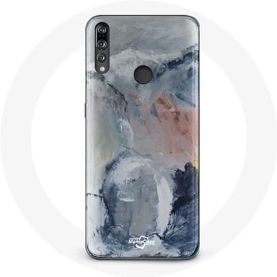 Hoesje voor Huawei p30 lite Grijze abstracte textuurachtergrond grijs