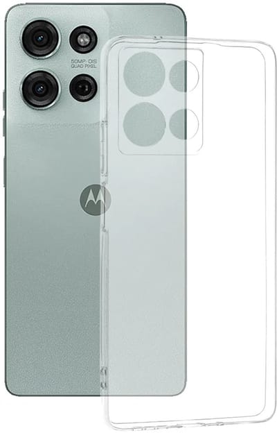 Hoesje geschikt voor Motorola Moto G75 - Techsuit Clear Silicone Back Cover - Transparant