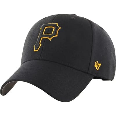47 Brand MLB Pittsburgh Pirates Cap B-MVP20WBV-BKJ, Mannen, Zwart, Pet, maat: One size