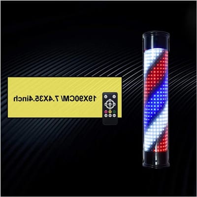Barbier Lamp - Kapperslicht Wandlamp - Kapsalon Aankleden - Roterende Strip - 19 x 90 cm - Rood Wit Blauw