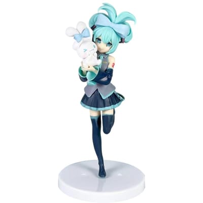 20CM Anime Hatsune Miku X Cinnamoroll Figuur Anime Perifere Verzamelfiguren Decoratieve Decoraties Kinderen Kawaii Cadeau