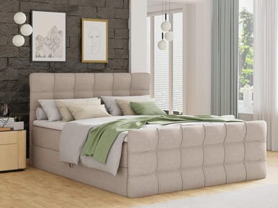 Gestoffeerd opbergbed 180x200 met LED-hoofdeinde en USB – Luxe tweepersoonsbed met lattenbodem en hydraulische opbergruimte – Pauwhome Verona SmartBed – Pauwhome