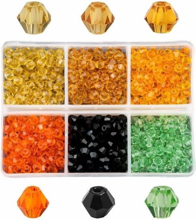 Fako Bijoux - DIY Kralen Set - Glas Kralen Facet Geslepen - Glaskralen - Sieraden Maken - 4mm - 600 Stuks - Zonsopkomst