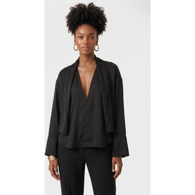 & Other Stories St Joey Shirt Black Maat: 34 | Longsleeves Outlet | Dames | Zwart