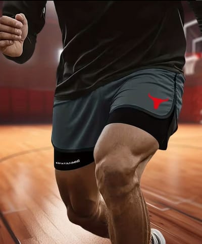 Auxo -Bull padel - tennis shorts - sport broekje - XXL - zwart-rood