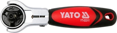 Yato 2-in-1 Ratel voor Bits & Doppen met Draaibare Kop