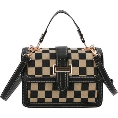 Niche Design Handtassen voor Dames, Zomer Mode Geruit Kleine Vierkante Tassen, High-end Schoudertassen