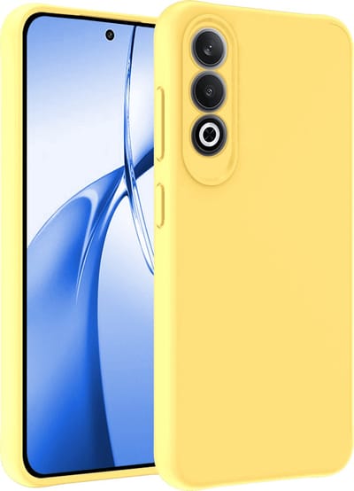 Hoesje - Geschikt voor OnePlus Nord CE4 - Sterk & Shockproof - Siliconen Case - Hoes Cover - Telefoonhoes - Geel