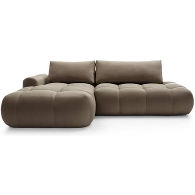 Hoekbank Ontaria met slaapfunctie links velvet | NADUVI Collection