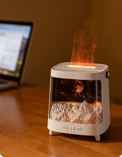 Essentiële Olie Diffuser - Verbeterde Draagbare Aromatherapie Geurverspreider - 200ml Ultrasone Koelnevel Luchtbevochtiger - Timer & Automatische Uitschakeling geschikt voor Thuis & Kamer
