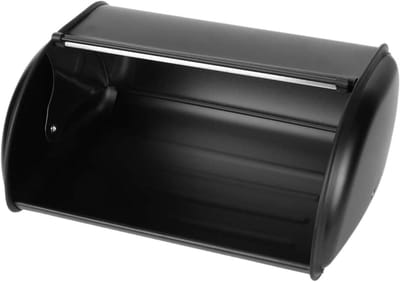 Broodtrommel Keuken - Opslag Bakkerij - Brood Bewaren - Grote Capaciteit - 34 cm Lengte - Zwart