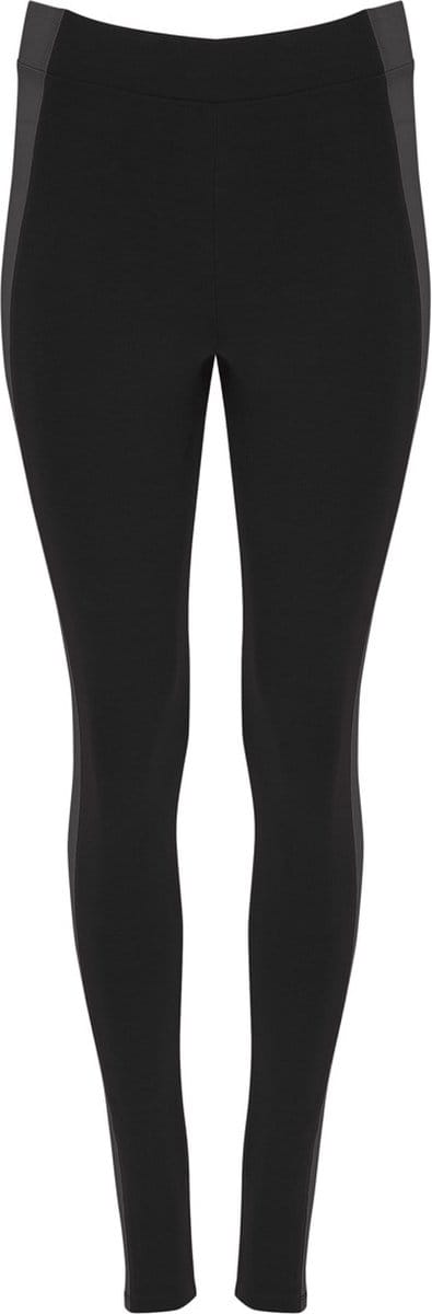 Zwart / Ebbenhout kinder lange sport legging en elastische band model Agia maat 104 / 4