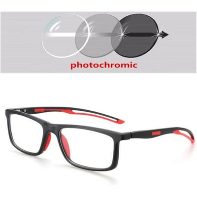 TR90 Sport Comfortabel Zon Fotochroom Grijs Vierkant Presbyopie Bril Man Stijlvol UV Bescherming 400 Ouderdom Bril Sterkte 0 +25 +50 Tot +400 3.5