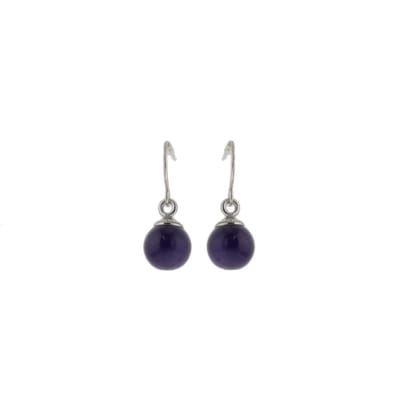 Behave Oorbellen - oorhangers - rond - blauw - paars - 2.5 cm