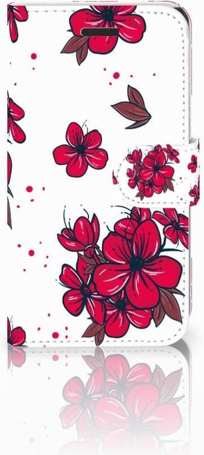 Book Case voor Samsung Galaxy Xcover 3 | Xcover 3 VE Hoesje Blossom Red