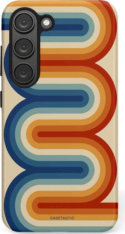 Casetastic Hoesje Geschikt voor Samsung S23 - Stijlvolle Beschermende Duo-layer Case - Vintage Boog
