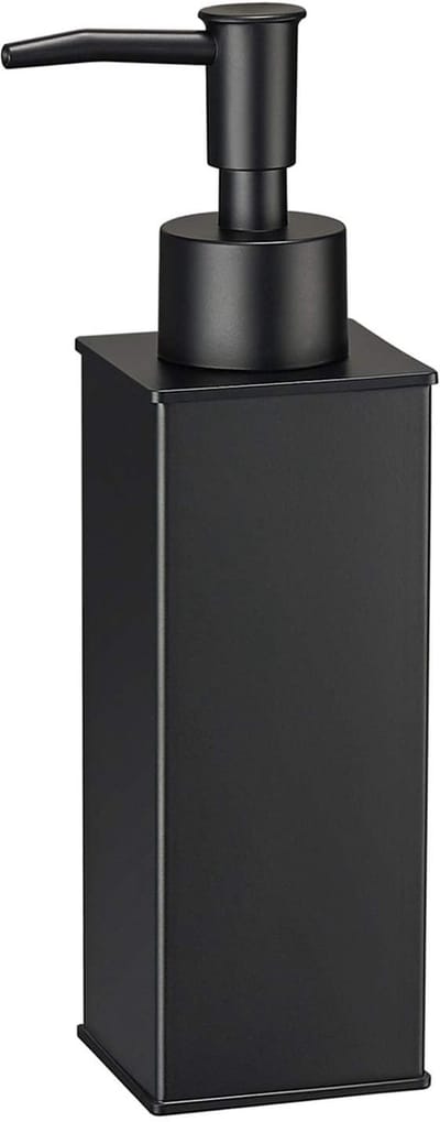Zeepdispenser 304 Roestvrijstalen Staande Handwasdispenser voor Douche, Badkamer, Keuken, Wasruimte (Zwart)