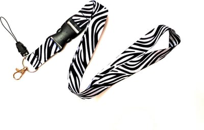 DW4Trading Sleutelkoord Zebra - Sleutelhanger - Keycord - Lanyard - Lengte 55 cm