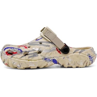 Grote Maat 47 Zomer Heren Sandalen Klompen Outdoor Tuinklompen Gaten Schoenen Mannelijke Casual Schoenen Waterschoenen Comfort Thuis Zachte Pantoffels 47 beige